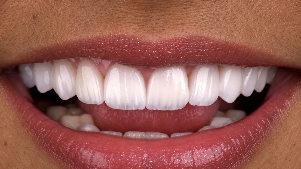 Real Delta Smile Center Miami patient: smile after porcelain veneers