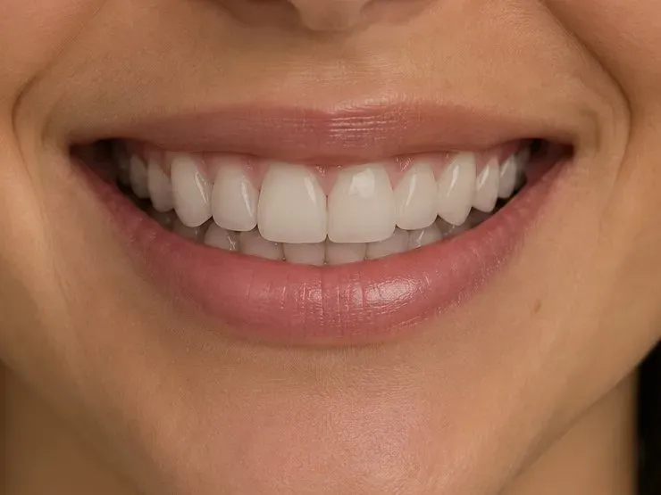 Simulación ilustrativa de Delta Smile Center Miami: sonrisa después de carillas