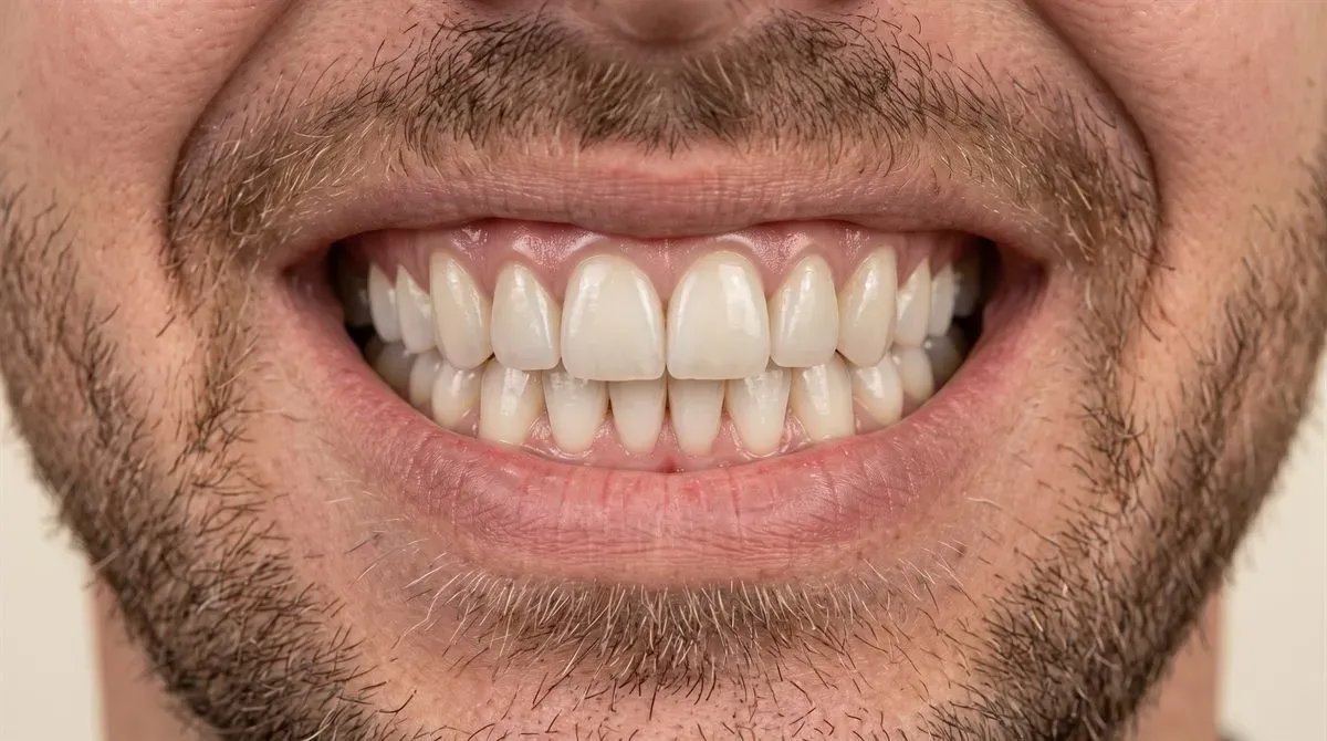 Simulación ilustrativa de Delta Smile Center Miami: sonrisa después de carillas